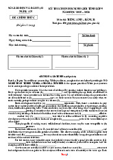 Đề Thi HSG Anh 9 Sở GD Nghệ An 2025-2026 Có File Nghe Và Đáp Án