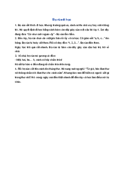 Kể chuyện Bọ rùa đi học | Tiếng việt 1 Chân trời sáng tạo