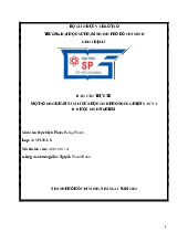 Báo cáo thực tế Một số khó khăn tâm lý của học sinh phổ thông hiện nay và bài học kinh nghiệm - Tâm lý | Trường Đại học Sư phạm Thành phố Hồ Chí Minh