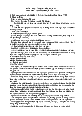 Đề cương ôn tập giữa học kì 1 Ngữ văn 11 Trường THPT Gia Bình