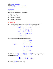 Bài tập toán cao cấp 1: Cực trị hai biến và đề ôn tập 2 | Đại học Kiến trúc Thành phố Hồ Chí Minh