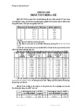 Bài tập Lý thuyết thống kê | Trường Đại học Kinh Doanh và Công Nghệ Hà Nội
