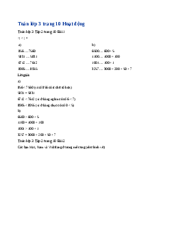Giải SGK môn Toán 3 - Bài 46: So sánh các số trong phạm vi 10000 | Kết nối tri thức