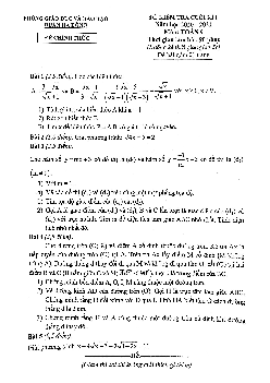 Đề kiểm tra cuối kì 1 Toán 9 năm 2020 – 2021 phòng GD&ĐT Hà Đông – Hà Nội