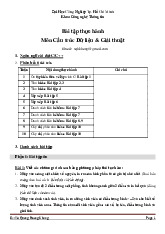 Bài tập thực hành CTDL - Tóm tắt Cấu trúc Dữ liệu & Giải thuật Môn Câu trúc dữ liệu giải thuật | Trường Đại học Công nghiệp Thành phố Hồ Chí Minh