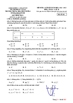 Đề cuối kì 2 Toán 10 năm 2022 – 2023 trường THPT Hoàng Hoa Thám – Đà Nẵng