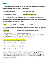 TOP Câu Hỏi Trắc nghiệm Môn Nguyên lý kế toán | Đại học Kinh Tế Quốc Dân