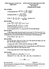 Đề chọn học sinh giỏi Toán 7 năm 2024 – 2025 phòng GD&ĐT Tiền Hải – Thái Bình