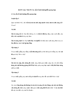 Giải khoa học tự nhiên 7 Bài 19: Các yếu tố ảnh hưởng đến quang hợp | Cánh diều
