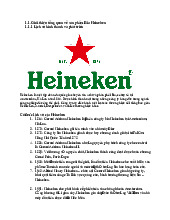 Bia Heineken và Thị Trường Việt Nam | Nguyên Lý Marketing | Đại học Tôn Đức Thắng