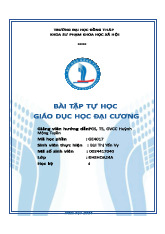 Đề cương môn Giáo dục học đại cương | Đại học Đồng Tháp