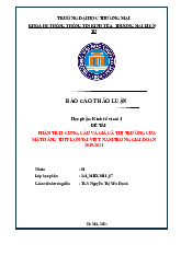 Phân Tích Cung Cầu Thị Trường Thịt Lợn Tại Việt Nam | Báo cáo thảo luận kinh tế vi mô