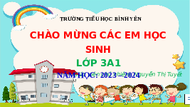 Giáo án điện tử Hoạt động trải nghiệm 3 Cánh diều: Làm quen trường lớp, bạn bè