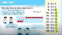 Giáo án điện tử Toán 3 Chương 1 Cánh diều: Bảng chia 3