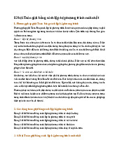 83 bài Toán giải bằng cách lập hệ phương trình mới nhất - Toán 9