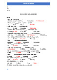 Grammar test Đáp án  - Reading Level 1 | Trường Đại Học Duy Tân