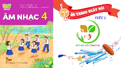 Giáo án điện tử Âm Nhạc 4 KNTT - ÔN BÀI ĐỌC NHAC SỐ 1  Kết Nối Tri Thức:  HỌC BÀI HÁT: CHUÔNG GIÓ LENG KENG
