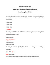 Bộ câu hỏi ôn tập môn Lịch sử Đảng Cộng Sản Việt Nam | Trường Đại học Kinh doanh và Công nghệ Hà Nội