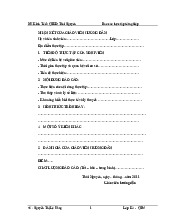 Báo cáo thực tập chuyên ngành quản trị kinh doanh | Trường Đại học Kinh Tế và Quản trị kinh doanh, Đại học Thái Nguyên