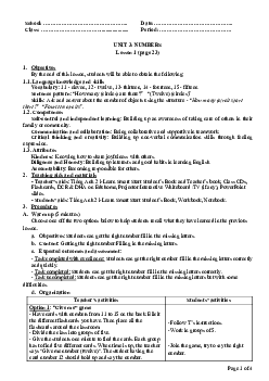 Unit 3: U3L1B| Giáo án Tiếng Anh 2 sách i-Learn Smart Start (Cả năm)