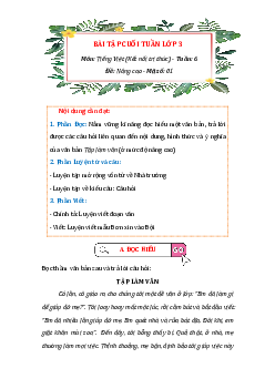 Phiếu bài tập cuối tuần Tiếng Việt lớp 3 Tuần 6 (Nâng cao) | Kết nối tri thức