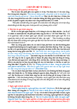 Chuyên đề về thơ ca | Đại học Sư Phạm Hà Nội