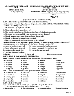Kỳ Thi Chọn Học Sinh Giỏi Cấp Thành Phố Khối 9 Năm Học 2018-2019 - Kỳ Thi Chọn Học Sinh Giỏi Cấp Thành Phố Khối 9 Năm Học 2018-2019