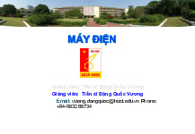 Chương 2. Những vấn đề chung về máy điện quay môn Máy điện | Trường Đại học Bách Khoa Hà Nội