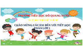 Giáo án điện tử Toán 1 Chương 1 Cánh diều: Nhiều hơn - Ít hơn - Bằng nhau
