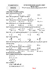 Đề Thi Tuyển Sinh 10 Môn Toán Dự Bị Sở GD Sơn La 2025-2026 Có Lời Giải