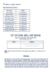 Anh/chị cần phải chuẩn bị những gì để xứng đáng: “ Lương y như từ mẫu”?  | Câu hỏi thảo luận học phần Tư tưởng Hồ Chí Minh | Trường Đại học Quốc tế, Đại học Quốc gia Thành phố Hồ Chí Minh