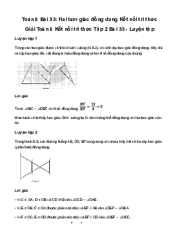 Giải Toán 8 Bài 33: Hai tam giác đồng dạng | Kết nối tri thức