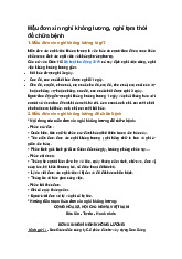 Mẫu đơn xin nghỉ không lương, nghỉ tạm thời để chữa bệnh