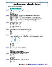 Bài tập ôn tập chương I Mệnh đề - Tập hợp môn Toán 10
