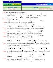 Đề 6 - Ôn tập full lớp 12 môn Toán ứng dụng | Trường Đại học Sư phạm Thành phố Hồ Chí Minh
