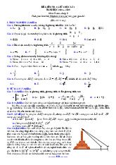 Đề kiểm tra giữa học kì 1 Toán 9 năm 2024 – 2025 sở GD&ĐT Bắc Ninh