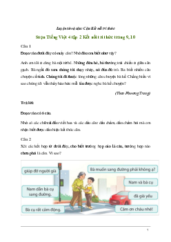 Soạn bài Luyện từ và câu: Câu | Kết nối tri thức