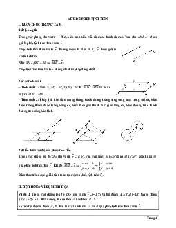 Tài liệu chủ đề phép tịnh tiến