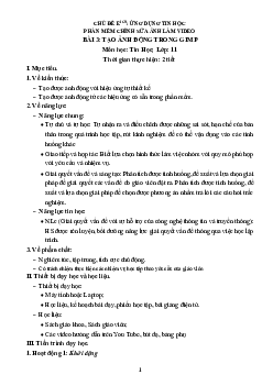 Bài 3: Tạo ảnh động trong GIMP | Giáo án Tin học 11 Cánh diều