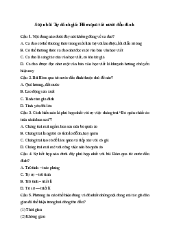 Soạn bài văn 11 Tự đánh giá: Hôm qua tát nước đầu đình | Cánh diều