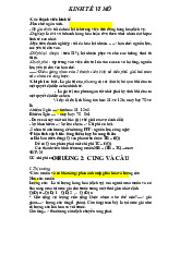 Tài liệu ôn tập các chương trình lý thuyết Kinh tế môn Kinh tế vi mô | Trường Đại học Kinh Tế Quốc Dân