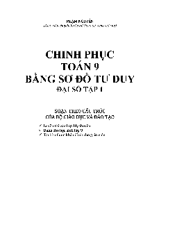 Chinh phục Toán 9 bằng sơ đồ tư duy – Phạm Nguyên (Đại số – Tập 1)