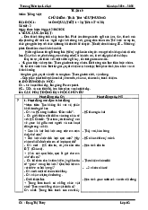 Giáo án Tiếng Việt 4 Tuần 19 - CD