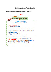 Bài tập cuối tuần Toán lớp 3 có đáp án