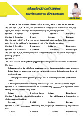 Đề thi tiếng anh ôn vào 10 tháng 12/2025