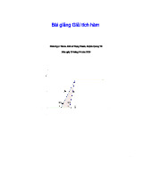 Giải tích Hàm - Tóm tắt Lý Thuyết và Bài Tập MTH 2020