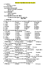 Đề ôn tập giữa kì 1 - Global Success môn Tiếng Anh lớp 9