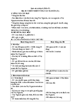 Giáo án Lịch sử và Địa lí lớp 4 Tiết 47 - 50 | Kết nối tri thức