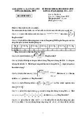 Đề thi Olympic Toán 11 năm 2024 – 2025 liên cụm trường THPT – Hà Nội