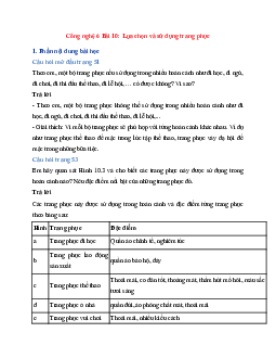 Công nghệ 6 Bài 10: Lựa chọn và sử dụng trang phục - Cánh Diều